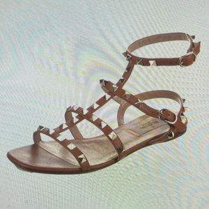 Valentino Rockstud flat sandals-size 41 w/original box & dustbag from Nordstrom